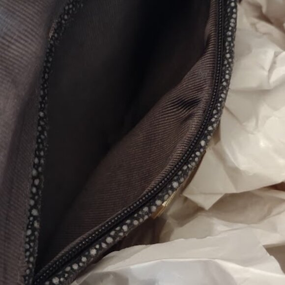 IVANKA DOME LARGE SATCHEL WOMEN'S CLASSIC PEBBLED 100% LEATHER BLACK WITH TASSLE - Picture 9 of 16